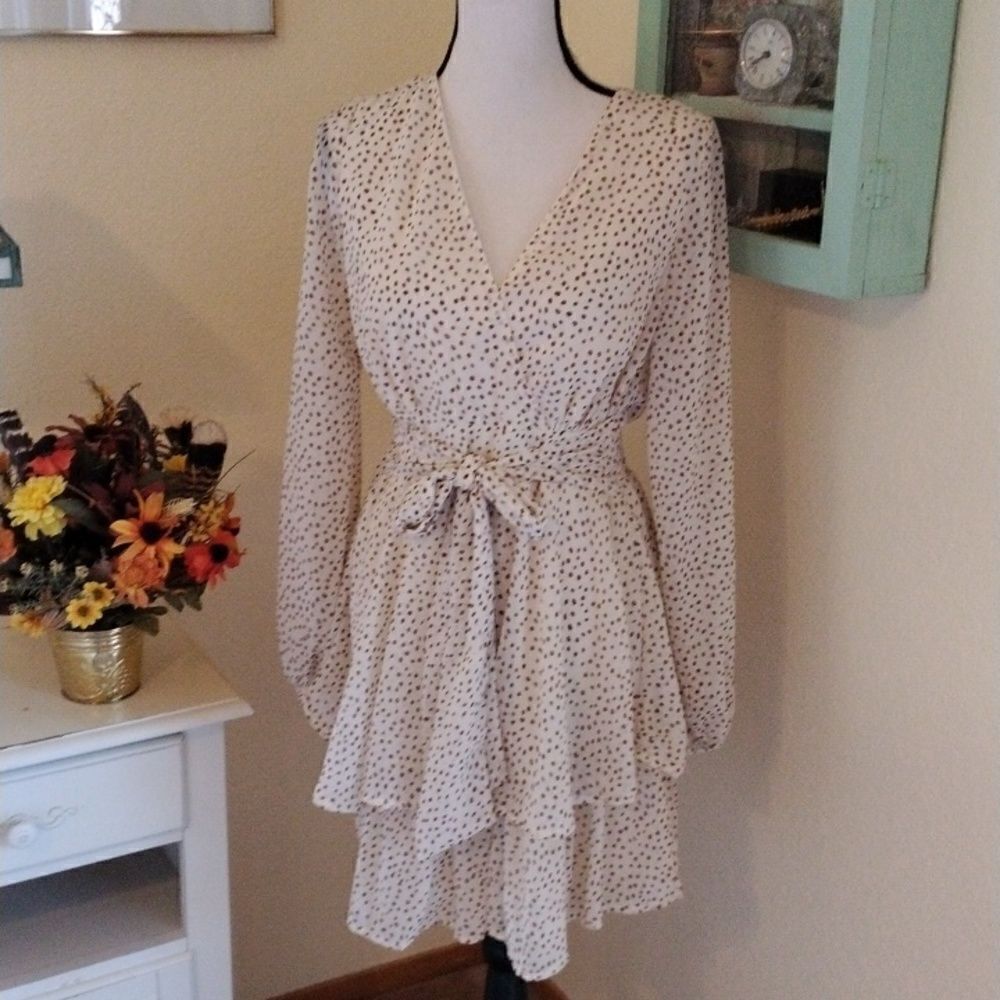 Jopna Dotted Layered Dress